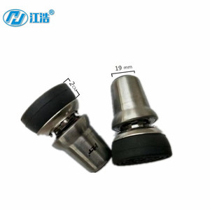 JH Rotate Foot Pads 22 Mm Stainless Steel Rubber Anti Slip <b>Cane</b> Accessories - Product Image 2