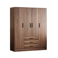 Armoire pliable moderne en MDF, meuble de rangement économique pour appartement et chambre à coucher avec 5 étagères