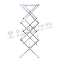 Tendedero de Ropa Plegable de Acero Inoxidable de Tres Niveles de Alta Calidad, Estante para Secar Toallas