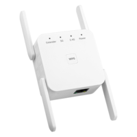 Repetidor WiFi Inalámbrico de 2.4G y 5Ghz, Amplificador de WiFi de 300M y 1200 Mbps, Extensor de Rango Largo de WiFi 802.11AC 5G, Punto de Acceso