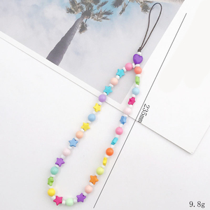 Nouvelles <span class=keywords><strong>perles</strong></span> lanière de téléphone <span class=keywords><strong>portable</strong></span> sangle pour filles femmes étui de téléphone <span class=keywords><strong>portable</strong></span> <span class=keywords><strong>cordon</strong></span> suspendu étoile perlée corde chaîne - Product Image 3