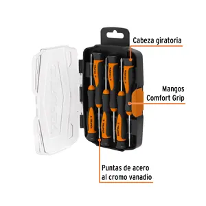 ชุดกล่องเบอร์ 4 พร้อมไขควงความแม่นยำสูง 6 ชิ้น ยี่ห้อ TRUPER - Product Image 2