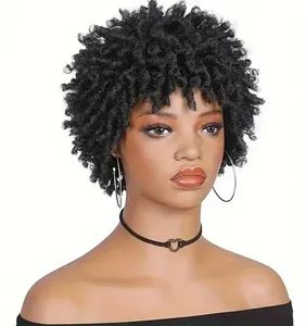 Tổng Hợp Tóc Giả Người Mới Bắt Đầu Thân Thiện Chịu Nhiệt Tóc Giả 3Inch Ngắn Dreadlock Bện Tóc Giả Cho Nam Giới Và Phụ Nữ - Product Image 6