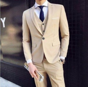Trajes Elegantes para <span class=keywords><strong>Hombre</strong></span> 2025, Ropa Casual de Negocios, Traje de Tres Piezas para Padrinos de Boda, Chaqueta, Pantalones, Chaleco - Product Image 5
