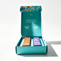 Boîte d'expédition en carton recyclable pour dentifrice, conception gratuite, impression personnalisée recto-verso, gaufrage, boîte d'expédition