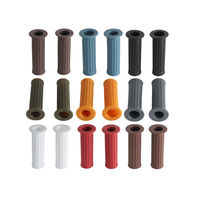 Poignée Vintage Personnalisée en Caoutchouc pour Moto Cruiser Chopper Dirt Street Bike Scooter Enduro, 1 "25mm 28mm
