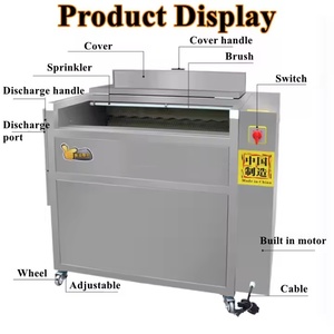 Máquina Peladora de Patatas y Zanahorias de 12 kg/hora, Lavadora de Patatas, Peladora de Yuca, Máquina de Limpieza de Frutas y Verduras - Product Image 3