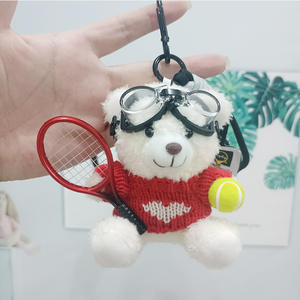 Peluche ours en peluche avec vêtements, <span class=keywords><strong>pull</strong></span>, porte-clés, jouet en peluche, porte-clés, ours en peluche, jouet en peluche, porte-clés - Product Image 6