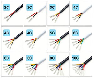 Kabel Listrik Fengda Bersertifikasi CUS PVC, Kabel Elektronik Awm 18awg, Kabel Listrik 2 Inti