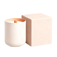 Vente en gros Emballage artisanal rectangulaire unique personnalisé Boîte à bougies de luxe en carton dur blanc pour cadeau