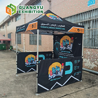 Carpa Plegable Económica 2x2, Gazebo 2x2, Tela Oxford 600D con Función Ignífuga, Estructura Hexagonal de Aluminio Resistente para Promociones