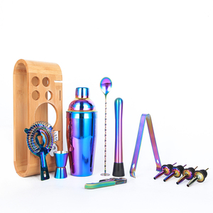 Camol Factory Home Bartending Kit 12 pièces en acier inoxydable Cocktail Shaker Set Bar Accessoires avec support - Product Image 2