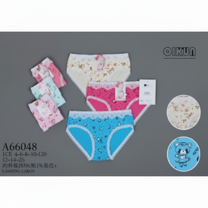 Mutandine Calzon triangolo ragazze Nina graziose e graziose boxer per bambini in cotone stampato per l'estate per neonati e bambini - Product Image 1
