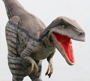Disfraz de Dinosaurio Velociraptor Realista Personalizado, Robot de Tamaño Real para Espectáculos Jurásicos, Parques de Aventuras, Museos, Cosplay para Adultos - Product Image 1