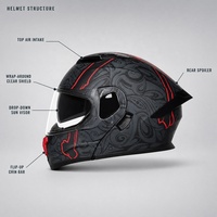 Casque de moto à coque quatre saisons, tailles 103 M à XXL, pour hommes et femmes adultes, casque de moto longue distance