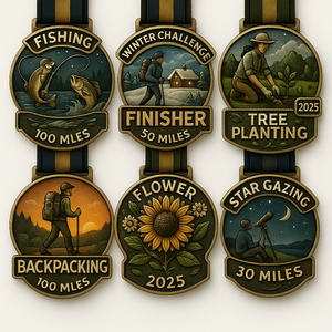 Badminton Sublimable Maker Plain Conqueror Metal Awards Football Rosary Center Baseball Powerlifting Sports Chess Médaille personnalisée - Product Image 1