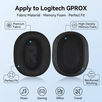 BK pengganti bantalan telinga kain untuk Logitech GPROX Headset kain jaring pengganti bantalan telinga untuk Logitech GPROX