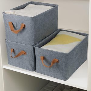 Boîte de rangement pliable multifonctionnelle en tissu pour vêtements, idéale pour armoire, salon, salle de bain - Fabrication OEM - Product Image 5