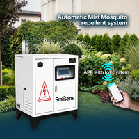 Diffuseur de brume électrique anti-moustiques en acier inoxydable haute pression pour extérieur, machine de brumisation automatique avec télécommande pour jardin