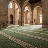 Karpet Masjid Harga Terjangkau Premium Nylon Wall to Wall Karpet Gereja Tahan Lama Karpet Islami Muslim Karpet Ruang Sholat Karpet Sholat Rumah