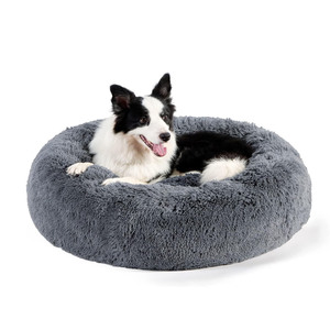 Wholesale Manufacturer Soft Luxury Plush Solid Fashion Pink Grey White Rectangle Pet Cushion Carton Cat <b>Dog</b> <b>Bed</b> - Product Image 1