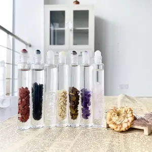 Designed Glass Attar Liptint Roll On Applicator Bottle 5ml 10ml For Perfume