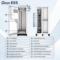 Armoire de batterie haute tension Deye 60 kWh, système d'alimentation solaire tout-en-un monté au sol avec onduleur pour l'industrie