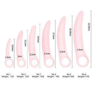 Grosir Set Dilator Vagina silikon medis 6 buah steker anal Set Dilator otot dasar panggul Kit Dilator silikon - Product Image 2