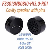3013 30*13MM Type de broche haut-parleur 8Ohm 1W haute SPL 90dB pas 15MM rond Portable trou traversant cavité haut-parleur pour appareil Arduino