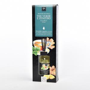 Diffuseur d'essences avec bâtonnets en coton 125 ml Thé vert et gingembre - Product Image 1