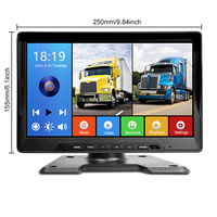 10.1 pouces 4CH voiture multimédia MP5 lecteur IPS écran moniteur système de caméra de recul 1080P caméras véhicule DVR enregistreur