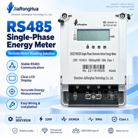 Meter Energi Dinding Satu Fasa RS485 Modbus RTU 230V Kwh Meter Layar LCD Pemantauan Untuk Kotak Distribusi Rumah Tangga