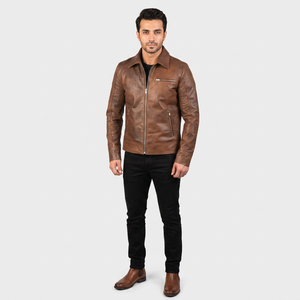 2026 Latest Design Men's Full Sleeve <b>Winter</b> <b>Leather</b> <b>Jacket</b> Stylish High Street Style with Fashionable <b>jacket</b> for men - Product Image 1