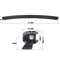 Barre lumineuse auxiliaire pour camion, haute puissance 9-36V 180W, lampe blanche 30 pouces, courbée