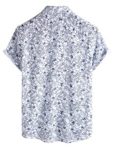 Matching Family <b>Beach</b> <b>Shirts</b> <b>Mens</b> Womens Summer Aloha <b>Shirt</b> Vintage Tropical Floral Print Breathable 100% Polyester Short Sleeve - Product Image 4