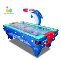 Table de hockey sur air à monnayeur, machine de jeu d'arcade, jeu de sport commercial en métal pour 2 joueurs, idéal pour les centres de divertissement familial