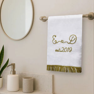 E&D Premium Linen Guest <b>Towel</b>, Soft Absorbent <b>Hand</b> <b>Towel</b>, Minimalist Home Bathroom <b>Kitchen</b> Decor - Product Image 1