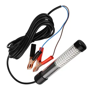 Sualtı LED balıkçı ışığı 8W 12V-24V süper parlak lamba dalgıç derin damla gece balıkçı ışığı ışık kordonu yeşil