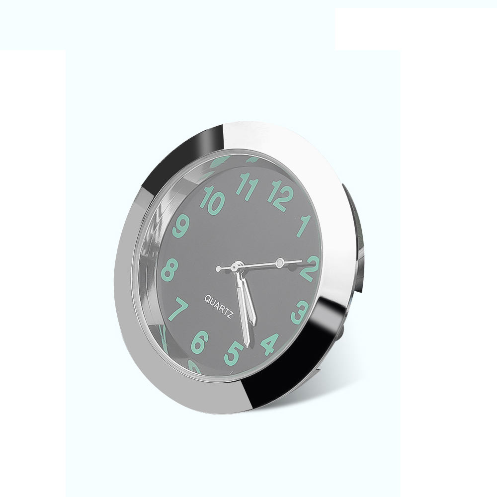 Mini Lichtgevende Auto Gauge Klok Auto Interne Stick-On Quartz Klok Dashboard Klok Voor Styling Auto Accessoires 48X32MM kopen vanaf een prijs van 5.88