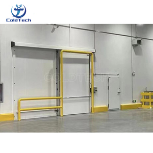 Uso en fábrica de alimentos Certificado CE Almacenamiento en frío de alta velocidad Puerta enrollable Aislamiento PVCRapid Puerta de cámara fría de alta velocidad Puerta rápida - Product Image 1