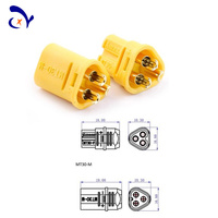 Câble de prise de fil de moteur à 3 conducteurs Amass original MT30 Connecteur de batterie au lithium à 3 broches pour les modèles réduits d'avions