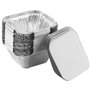 Contenedor de aluminio personalizado para maíz en la hoja, apto para microondas, para derretir <span class=keywords><strong>mantequilla</strong></span>, bandejas para barbacoa, <span class=keywords><strong>con</strong></span> tapa de aluminio ecológica - Product Image 5