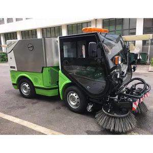 High Configuration Electric Four Wheel Steering Road Sweeper Cleaning Machine Road Sweeper Self Propelled
