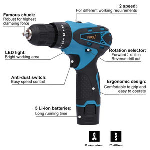 Nuevo <span class=keywords><strong>Taladro</strong></span> Eléctrico Inalámbrico OEM al <span class=keywords><strong>Mejor</strong></span> Precio, con Mandril sin Llave, Batería de Iones de Litio de 12V, Torque Ajustable - Product Image 5