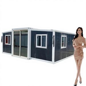 Casa Contenedor Plegable Prefabricada Double Z de 20/40 Pies, Diseño de Casa de Campo, Panel Sándwich, Uso en Hoteles, Plegado Personalizado - Product Image 1