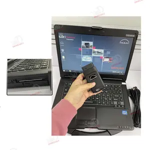 T200 câble ethernet version avec logiciel v14.01 cf53 ordinateur portable ensemble complet avec carte à puce camion lourd scanner de diagnostic t427