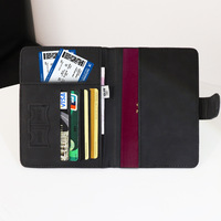 Porte-cartes et porte-certificats en polyuréthane, luxe minimaliste et serein, avec rangement de voyage multifonctionnel