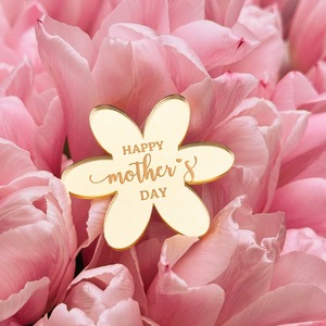 ท็อปเปอร์อะคริลิคตกแต่งคัพเค้กสำหรับวันแม่ ลายรูปหัวใจ ดอกไม้ ผีเสื้อ ตกแต่งเค้กสำหรับจัดงานปาร์ตี้ - Product Image 4