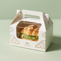 Nouvelle arrivée Boîte en papier gaufré personnalisée pour pâtisseries Cookie Pain Croissant Emballage