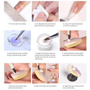 مسحوق أظافر أكريليك وردي بيج 15 جرام، ملصق خاص، مسحوق بوليمر شفاف كريستالي لتغطية الأظافر، تصنيع مخصص للمصانع (OEM) - Product Image 6